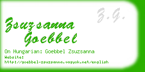 zsuzsanna goebbel business card